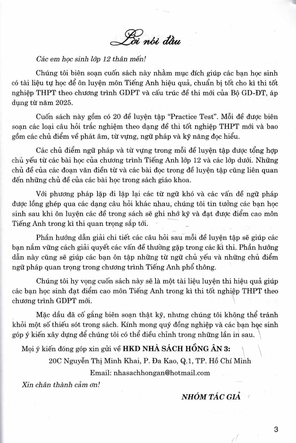 HƯỚNG DẪN GIẢI CHI TIẾT ĐỀ LUYỆN THI TỐT NGHIỆP THPT MÔN TIẾNG ANH - THEO CẤU TRÚC ĐỀ THI NĂM 2025 (Dùng chung cho các bộ SGK hiện hành)